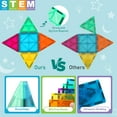 thumbnail image 3 of Neoformers 96-Piece Magnetic Tiles 3D Building Blocks (Kids), 3 of 7