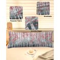 thumbnail image 6 of Pink Teal Forest Body Pillow Cover, Pillowcase Protectors with Zipper, Breathable Decorative Throw Pillow Case Cover, Modern Oil Painting Art Pillow Shams for Couch Sofa 20x60Inch, 6 of 8