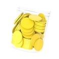 thumbnail image 4 of Yinanstore 100 Pieces 1 inch Math Manipulatives Counting Chips Discs Round for Kids Learning Sorting Lightweight Educational PP Material Yellow, 4 of 8