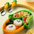 thumbnail image 2 of 304 stainless steel feeding spoon-children's auxiliary tableware-Silicone tableware set, 2 of 5