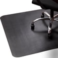 thumbnail image 3 of Office Chair Mat for Hardwood and Tile Floor, Black, Anti-Slip, Non-Curve, Under the Desk Mat Best for Rolling Chair and Computer Desk, 47 x 35 Rectangular Non-Toxic Plastic Protector, Not for Carpet, 3 of 4