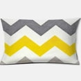 thumbnail image 3 of Yellow Love Geometric Rectangle Pillowcase Home Decor Car Sofa Cushion Cover Decorative Accessories 30cm*50cm, 3 of 5