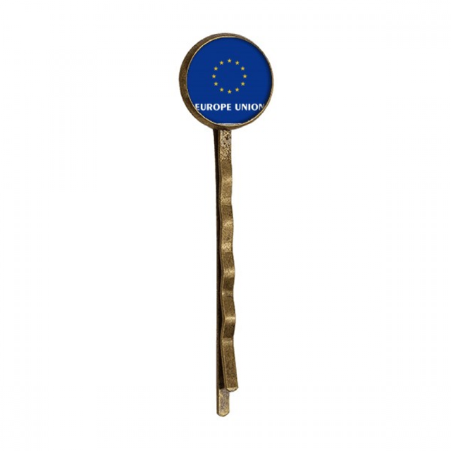 Broche de metal retro Unbranded Estrella amarillo alrededor de Europa