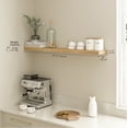 thumbnail image 3 of Ballucci 48" Floating Shelf, Wood Wall Mount Shelf with Invisible Bracket, 8" Deep, Oak Finish, 3 of 8