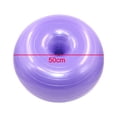 thumbnail image 2 of Donut Ball – Durable, Inflatable Exercise Ball for Balance & Stability Training, Yoga, & Pilates Workouts – Use in Home, Office, Gym, or Classroom，Purple, 2 of 5