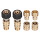 thumbnail image 5 of Adaptador Para Lavadora A Presión, Latón Conector Rápido Acero Inoxidable Para Uso Profesional Para La Industria Cergrey Quick Disconnect Kit, 5 of 8