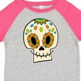 thumbnail image 4 of Inktastic Smiling Sugar Skull for Day of the Dead Boys or Girls Toddler T-Shirt, 4 of 5