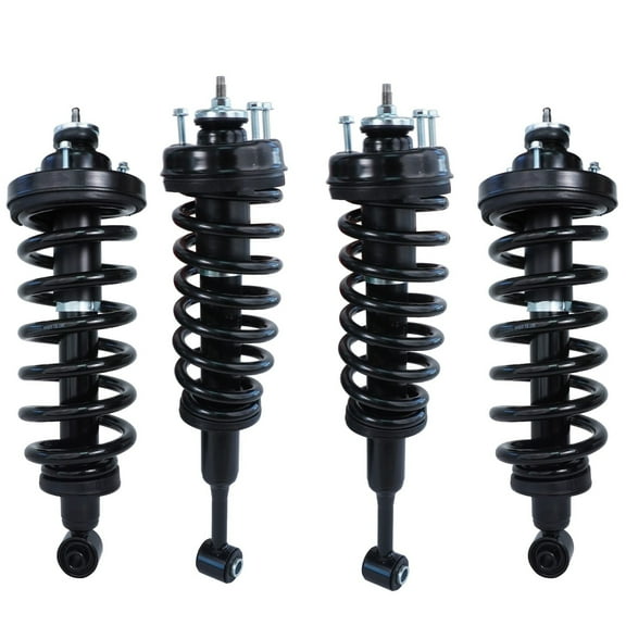 Detroit Axle - Struts for 2006-2010 Ford Explorer Mercury Mountaineer Complete 4 Struts w/Coil Spring 2007 2008 2009 Front and Rear Replacement Quick Install Ready Struts Assembly