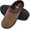 Brown, variant on LORDFON Memory Foam Mens Slippers Slip-On House Slippers