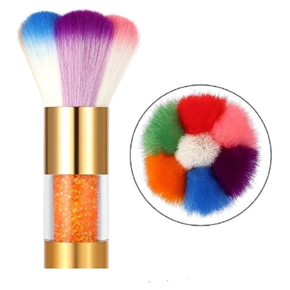 Professional Nail Art Dust Brush, Soft Glitter Cleaning Brush for Acrylic, UV Gel & Dip Powder Nails, Manicure & Makeup Dusting Tool, TIKA