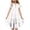 WhiteB, variant on HBGVBA Girls Long Sleeve Dresses,Print Color Midi Sundress,5-13 Years Crew Neck 3-Tiered Cake A-Line Knee-Length Dress