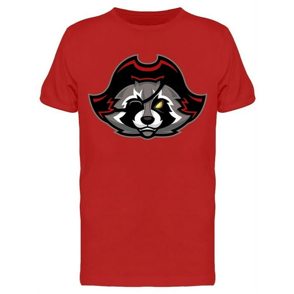 Pirate Raccoon Mascot T-Shirt Men -Image by Shutterstock, Male 3X-Large