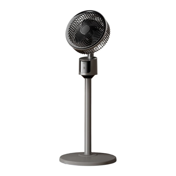 Standing Fan for Bedroom, 2026 Upgraded Whole Room Air Circulator, 90ft Airflow, 30dB Quiet DC Motor Cooling Device, 90° Oscillating Pedestal with Remote, 3 Speeds, USB, Adjustable Height for Home