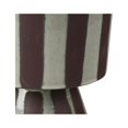 thumbnail image 4 of Vertical Stripes Ceramic Vase with Pedestal Base,Large,Gray and Brown- Saltoro Sherpi, 4 of 5