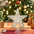 thumbnail image 5 of XINGXIANG 7.8" Christmas Tree Topper Star Light, Battery Operated LED Star Decoration with Spring Base for Christmas Tree Top, Indoor Outdoor Festive Decor, 5 of 5
