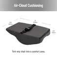 thumbnail image 5 of Mind Reader Lumbar Support Cushion for Office Chair, Memory Foam and Cooling Gel Core, Black, 5 of 15