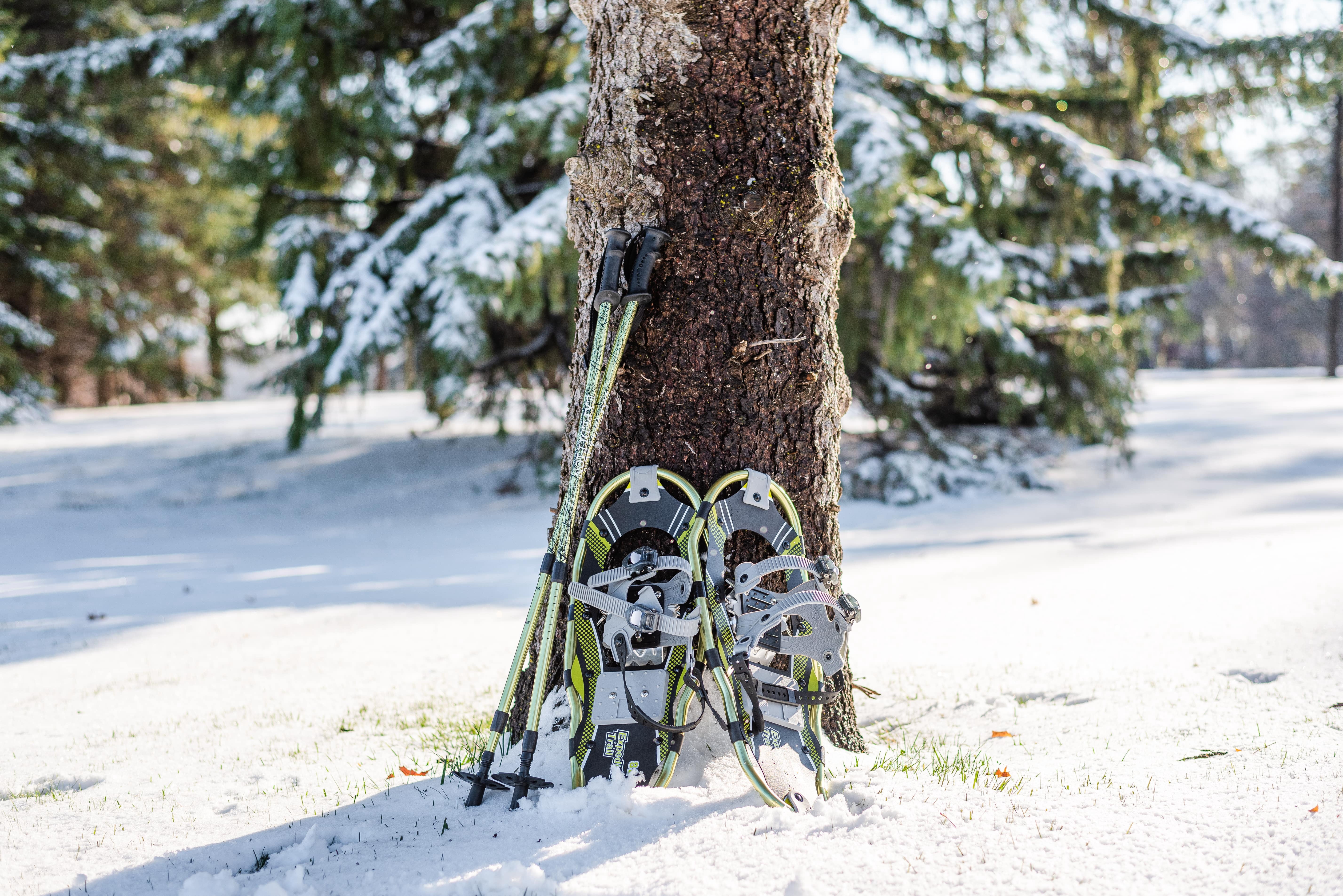 Expedition Trail Men and Women's Lightweight Aluminum Snowshoe Kit, Size 19, Ratchet Binding