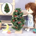 thumbnail image 4 of Realista 1:12 casa de muñecas adornos para árboles de Navidad Playset perfke Árbol de casa de muñecas, 4 of 6
