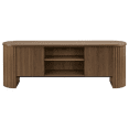 thumbnail image 2 of Bouclair Walnut Wood Storage Media Unit, 2 of 4
