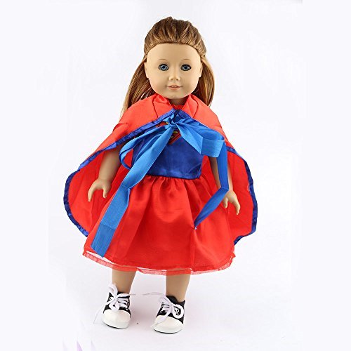 Tianbo Super Girl Costume 18 Inch Doll Clothes Fits 18 American Girl Dolls Madame Alexander Our Generation Etc Great Quality Beautiful Fabrics Doll Not Included Walmart Com Walmart Com