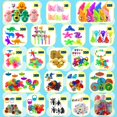 thumbnail image 3 of Set de regalos para fiestas Kiss Monkey, 640 unidades, caja del tesoro, juguetes para niños, 3 of 7
