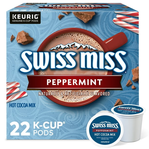 swiss-miss-peppermint-hot-cocoa-single-serve-keurig-k-cup-pods-hot-chocolate-22-count