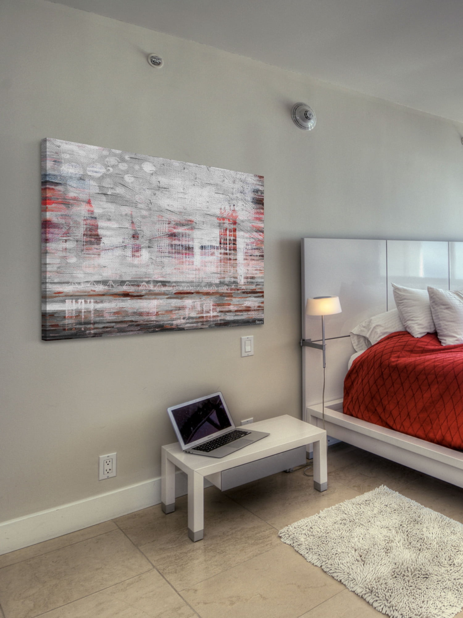 Parvez Taj "NYC in Red" Print on Canvas