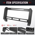 thumbnail image 2 of Ikon Motorsports Bull Bar Front Push Brush Bumper Grille Guard Protector For 2009-2014 Ford F-150 F150, Textured Black Steel Aluminum, 2 of 9