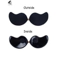 thumbnail image 6 of PULLIMORE Push Up Adhesive Bra Chest Gathered V Neck Silicone Bras Strapless Backless Invisible Bras (Cup D, Black), 6 of 10