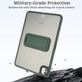 thumbnail image 3 of Case for iPad Pro 12.9" 2022/2018/2020/2021, with Built-in Kickstand Shockproof Rugged Skin-Feel Cover, Slim Military Grade Drop Protection Cover for iPad Pro 12.9" 2022/2018/2020/2021, Green, 3 of 7