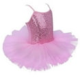thumbnail image 2 of LYHaoo Kids Girls Sequins Camisole Ballet Dance Dress Tutu Skirted Leotard Ballerina Dancewear Girls Tshirts Sizes 7-8 Years Pink, 2 of 4