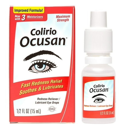 Ocusan Lubricating Eye Drops for Redness Relief and Vision & Eye Health, Extra Lubricant, 0.5 oz