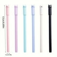 thumbnail image 4 of 6pcs Creative Cartoon Cute Rocking Tail Cat Gel Pen Black Water Pen Signature Pen Stationery Gel Pen, 4 of 5