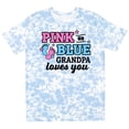 thumbnail image 3 of Inktastic Pink or Blue Grandpa Loves You T-Shirt, 3 of 5