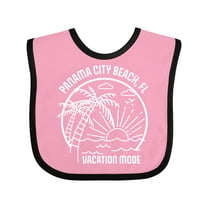 Inktastic Summer Vacation Mode Panama City Beach Florida Boys or Girls Baby Bib