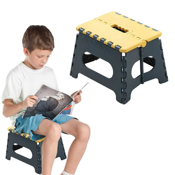 Folding Step Stool for Kids Collapsible Foot Stools 9 Inch Height Foldable Plastic Stool Lightweight Outdoor