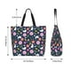 thumbnail image 5 of Fotbe Floral Rabbit Bolsa Tote Estética de Lona con Estampado para Mujer - Bolsa Reutilizable de Hombro Casual para Vacaciones, Compras, Trabajo y Gimnasio, 5 of 8