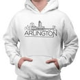 thumbnail image 2 of Skyline Arlington Virginia Hoodie Sweatshirt Unisex Small White, 2 of 5