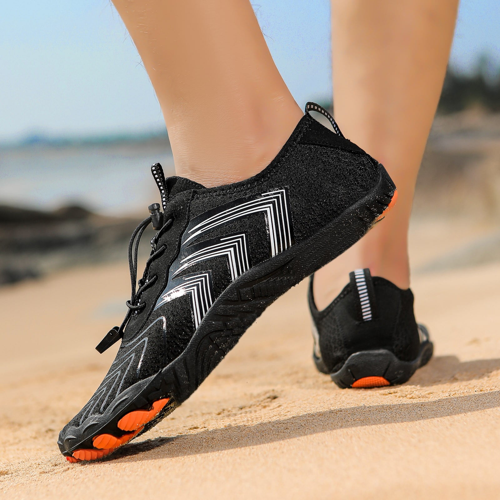 Chaussures Aquatiques Hommes Femmes Pieds Nus - Séchage Rapide Antidérapantes Pour Plage Sport
