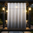 thumbnail image 6 of Waterproof Outdoor Curtain Single Panel Thickened Privacy Weather Protection with Metal Rings for Patio Porch Pergola 78x47in, 6 of 6
