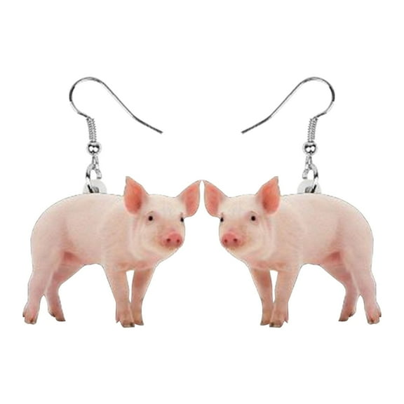 Daolelai Acrylic Funny Animal Pig Earrings