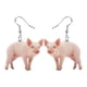 thumbnail image 1 of Pendientes acrílicos con forma de cerdo, 1 of 6