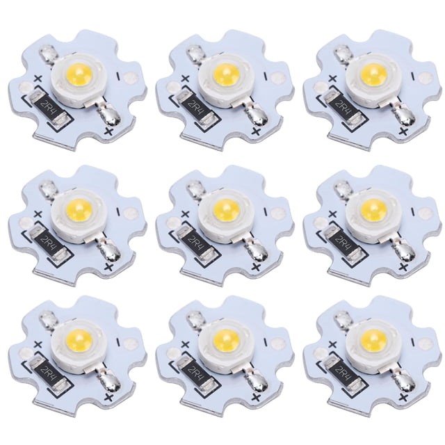 Domqga LED Chips, Aluminum Light Chips For Spotlights For Diy Modeling Lights For Maintenance Staff For Flashlight For Headlights