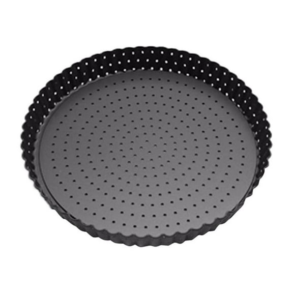 Small Pizza Pans With Holes - Steel Perforated Pizza Crisper Pan
