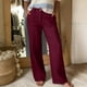 thumbnail image 1 of TaTaai Women High Waist Wide Leg Pants Loose Straight Fit Casual Style Lightweight Breathable Machine Washable Non See-through Daily Street Wear Gift, 1 of 6