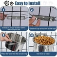 thumbnail image 6 of Dog Crate Water Bowl No Spill, 2 Pack Stainless Steel Large Dog Bowls, Hanging Dogs Kennel Water and Food Bowls for Crate Cage，Metal Feeder Dish Coop Cup for Medium Large Dogs Pets, 6 of 6