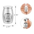 thumbnail image 2 of 3 Inches Small Keepsake Cremation Urn for Human / Pet Ashes Mini Cremation Urns Memorial Ashes Urn Mini Urn Stainless Steel Ashes Holder Small Ash Urn for Ashes, 2 of 7