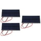thumbnail image 3 of Módulo de energía de celdas de panel solar de silicio policristalino de 3 piezas DC 6V 1W con cable de 30 cm, 3 of 12