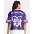 thumbnail image 3 of Sanrio Hello Kitty Women’s Graphic Football Skimmer Jersey, Sizes XXS-XXL, 3 of 5