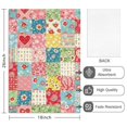 thumbnail image 2 of 6 Pcs Pioneer Flower Floral Print Pattern Kitchen Towels, Funny Microfiber Dish Towel Set, 18" X 26" Tea Towels, 2 of 6